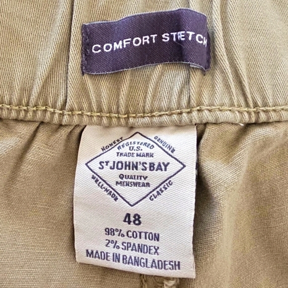 St Johns Bay Flat Front Comfort Stretch Adjustable Waist Shorts Size 48 NWT - Picture 4 of 11
